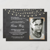 Foto van Birthday Party Chalk Mannen vrouwen 60e u Kaart (Voorkant / Achterkant)