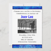 Foto van Birthday Party Invitation Sjabloon Kaart (Achterkant)