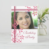 Foto van Birthday Party Kaart (Staand voorkant)