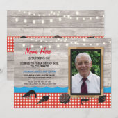 Foto van Birthday Party Shrimp Boil Seafood Invite Kaart (Voorkant / Achterkant)