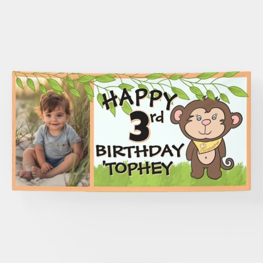 Foto van Birthday Party Spandoek (Horizontaal)