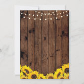 Foto van Birthday Party Sunflower Wood 2 Afbeeldin Kaart (Achterkant)
