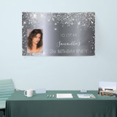 Foto van Birthday Silglitter Spandoek (Beurs)