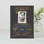 Foto van Birthday  Style Surprise Invitations Kaart (Staand voorkant)