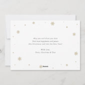 Foto van Black and Gold Season Feestdagenkaart (Achterkant)