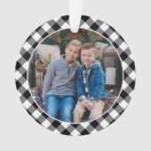 Foto van Black and White Buffalo Plays Family Holi Ornament (voorkant)