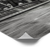 Foto van Black and White Chicago City Uitzicht Pri Poster (Hoek)