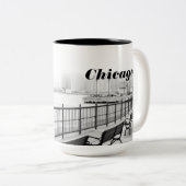 Foto van Black and White Chicago Mok (Voorkant rechts)