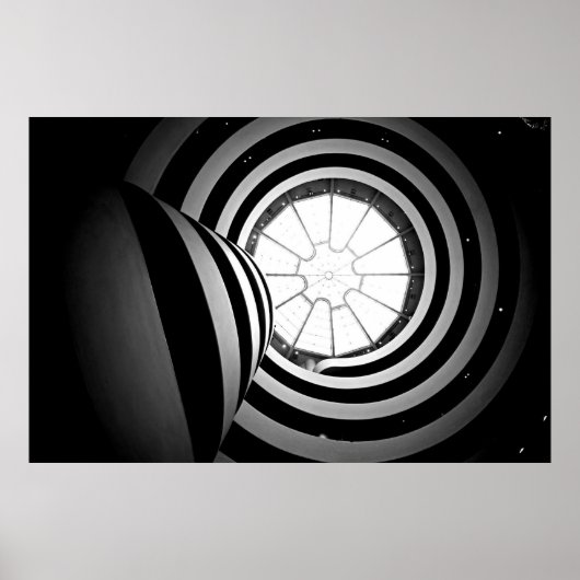 Foto van Black and White Guggenheim Poster (Voorkant)