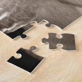 Foto van Black and White Lily Legpuzzel (Zijkant)