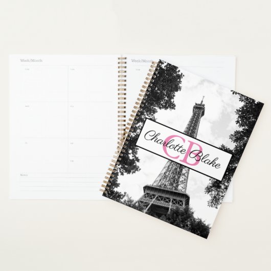 Foto van Black and White Paris Planner (Display)