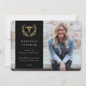 Foto van Black/Gold Caduceus Medical School Aankondiging (Voorkant)