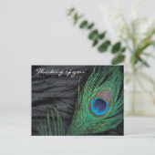 Foto van Black Velvet Peacock-doezelaar Briefkaart (Staand voorkant)
