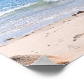 Foto van blauwe Atlantische Oceankust Poster (Hoek)