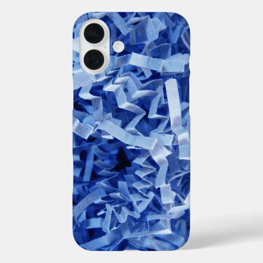 Foto van blauwe gekreukelde versnipperde papier Case-Mate iPhone case (Achterkant)