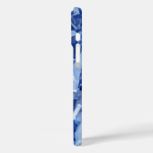 Foto van blauwe gekreukelde versnipperde papier Case-Mate iPhone case (Achterkant / Links)