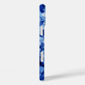 Foto van blauwe gekreukelde versnipperde papier Case-Mate iPhone case (Achterkant / Rechts)