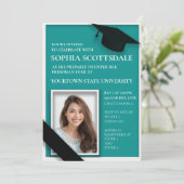 Foto van blauwgroen en White College Trunk Kaart (Staand voorkant)