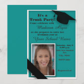 Foto van blauwgroen en White Trunk College Kaart (Voorkant / Achterkant)