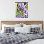 Foto van blauwooglibel canvas afdruk (Insitu (Slaapkamer))