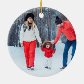 Foto van Blue and Black Pset Rustic Antler Keramisch Ornament (Achterkant)