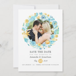 Foto van Blue and Yellow Zee Life Weddenschap Save The Date