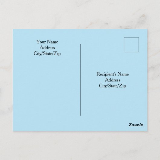 Foto van Blue Atlantic Ocean Briefkaart (Achterkant)