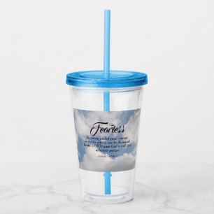 Foto van Blue Cloudy Sky is niet scherp te zien in Acryl Drinkbeker