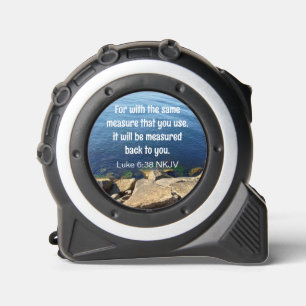 Foto van Blue Ocean Bible Verse Christelijk Rolmaat