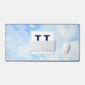 Foto van Blue Sky Elegant Single Initiaal Bureaumat (Keyboard & Muis)