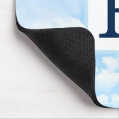 Foto van Blue Sky Elegant Single Initiaal Muismat (Hoek)