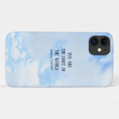 Foto van Blue Sky U bent de Light Bible Verse Case-Mate iPhone Case (Achterkant (horizontaal))