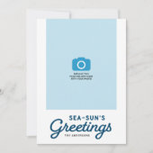 Foto van Blue Waves Zee-Sun's Greetings Feestdagenkaart (Voorkant)