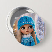 Foto van Blythe pop Ronde Button 7,6 Cm (Voorkant /achterkant)