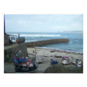 Foto van Boats Cornwall Foto Afdruk (Voorkant)