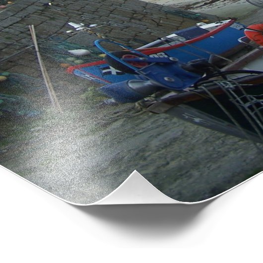 Foto van Boats Cornwall Foto Afdruk (Hoek)