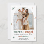 Foto van Boho Christmas Kaart Merry & Bright Holid (Voorkant)