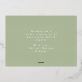 Foto van Boho Kerstslaapigh Folie Feestdagenkaart (Achterkant)