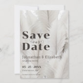 Foto van Boho Pampas Grass Save The Date (Voorkant)
