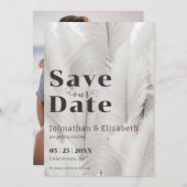 Foto van Boho Pampas Grass Save The Date (Voorkant / Achterkant)