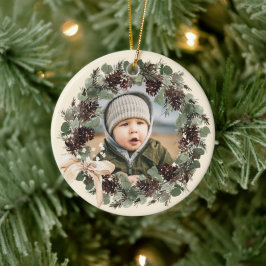 Foto van Boho Wreath Keepsake Keramisch Ornament