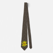 Foto van botanische geelbloem stropdas (Voorkant)