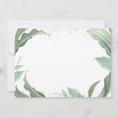 Foto van botanische Gold Script Graduation Party Kaart (Achterkant)