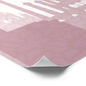 Foto van Bourgogne & Gold Arabian Quinceañera Poster (Hoek)