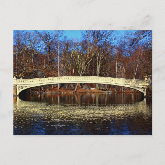 Foto van Bow Bridge in Central Park, New York Briefkaart (Voorkant)