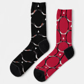 Foto van Boyvriend voor Vriendin Red Black Sokken (Links)