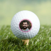 Foto van Boyvriend voor Vriendin roze met hart Golfballen (Insitu Shirt)