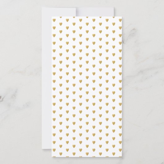 Foto van Bride en Groom Weddenschap Gold Script Bedankkaart (Achterkant)