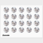 Foto van Brides Lesbian Wedding Ronde Sticker (Vel)