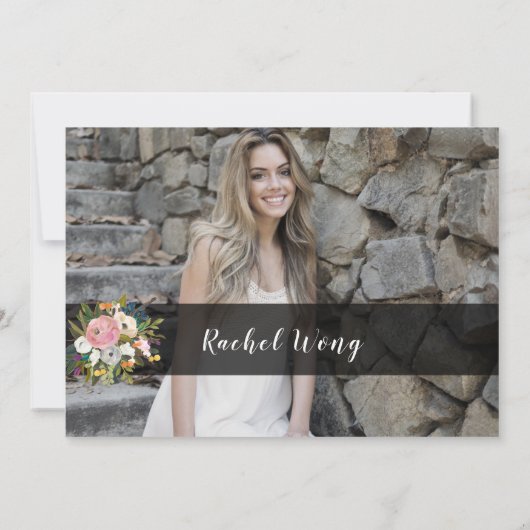 Foto van Bright Flowers Boho Moving Away Party Kaart (Achterkant)